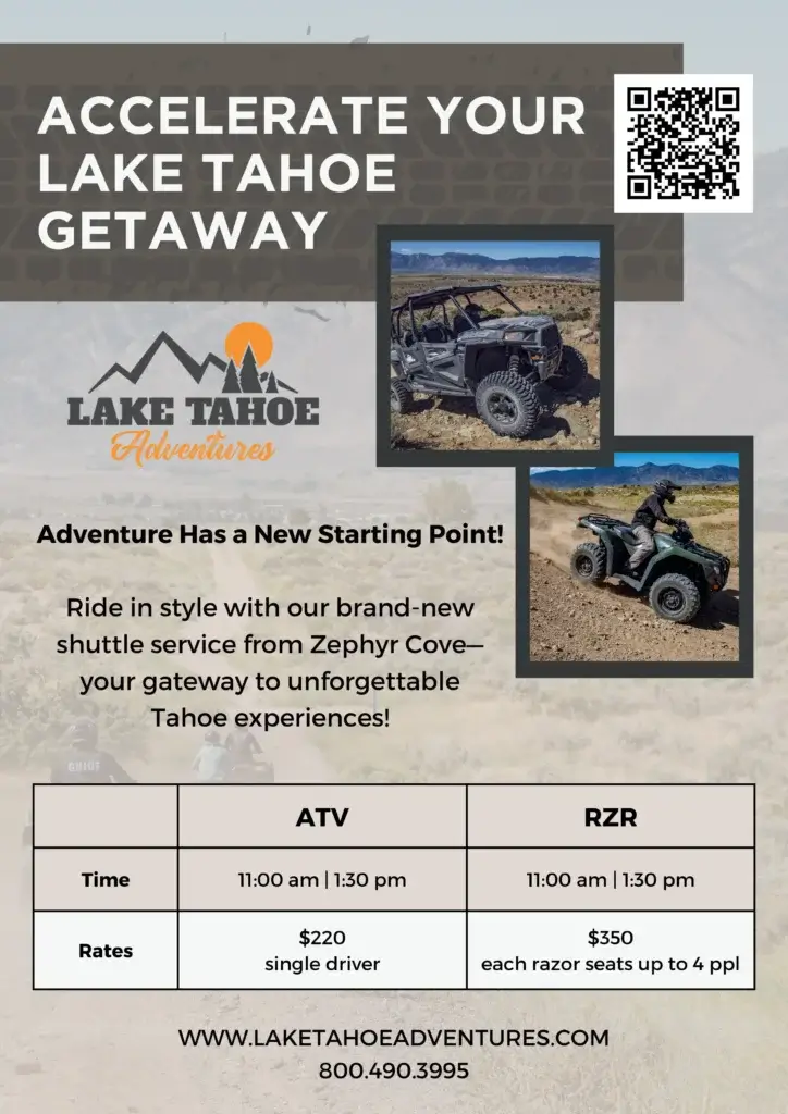 Lake Tahoe Adventures ATV and Razor Tours