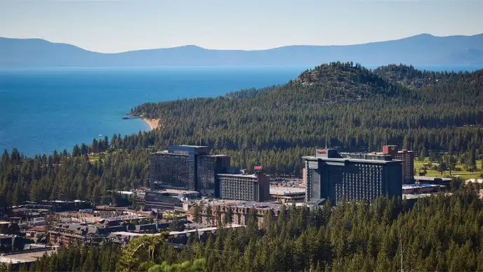 Caesars Republic Lake Tahoe Aerial with other casinos