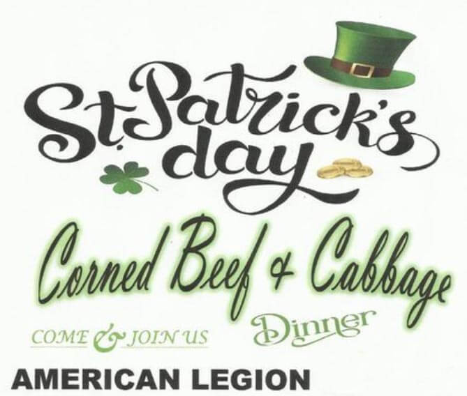 St Patrick's Dinner American Legion Tahoe