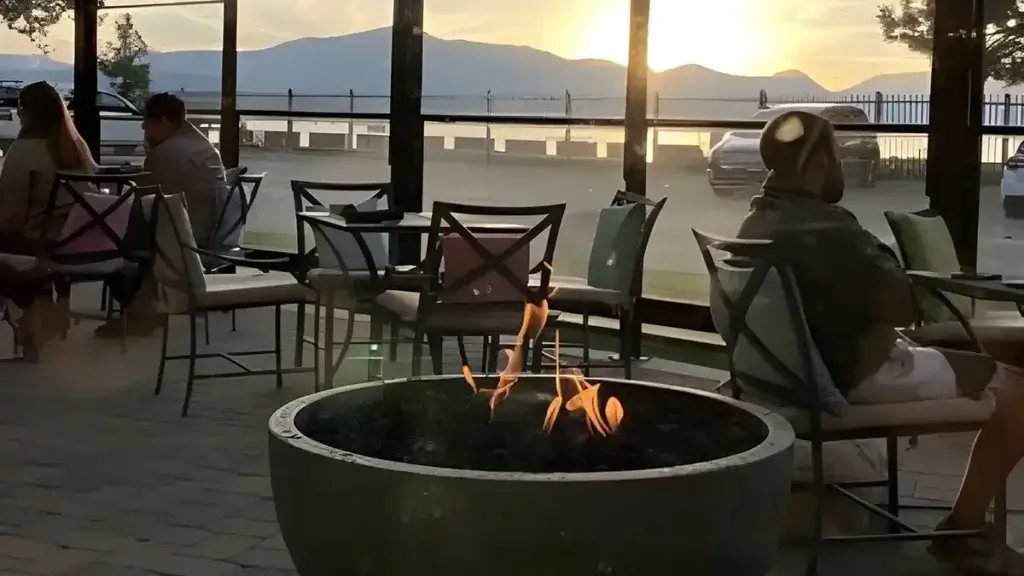 Outside Patio The Landing Lakeside Dining Lake Tahoe