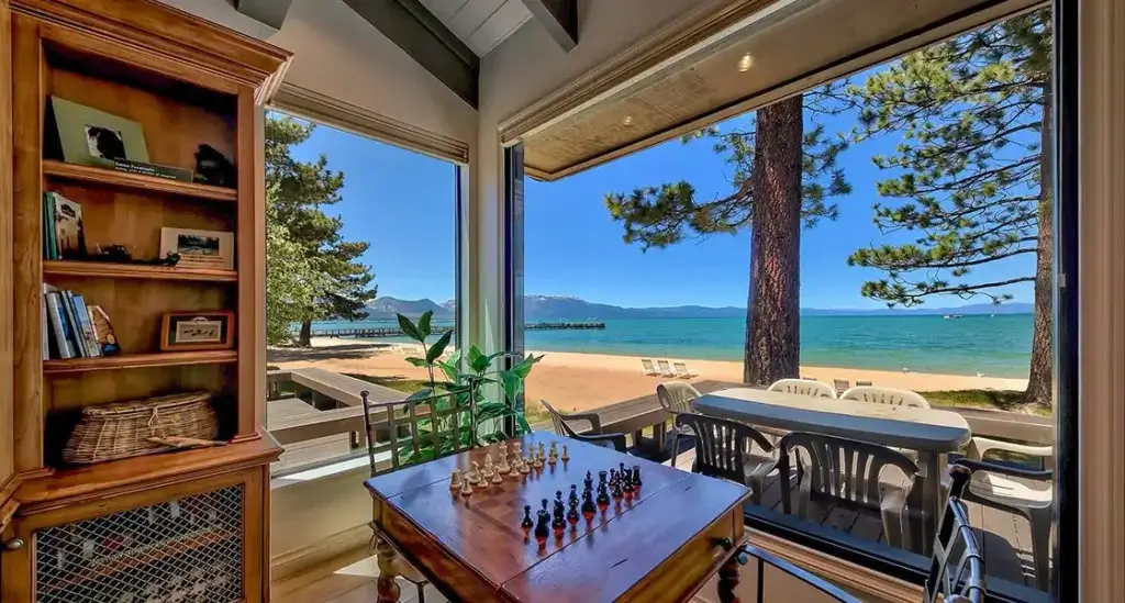 a lake tahoe cabin for rent on the beach