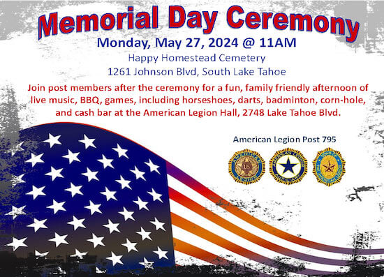 Memorial Day Ceremony South Lake Tahoe