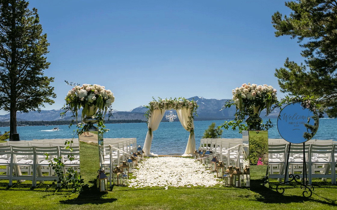 Edgewood Tahoe Lake Front Wedding