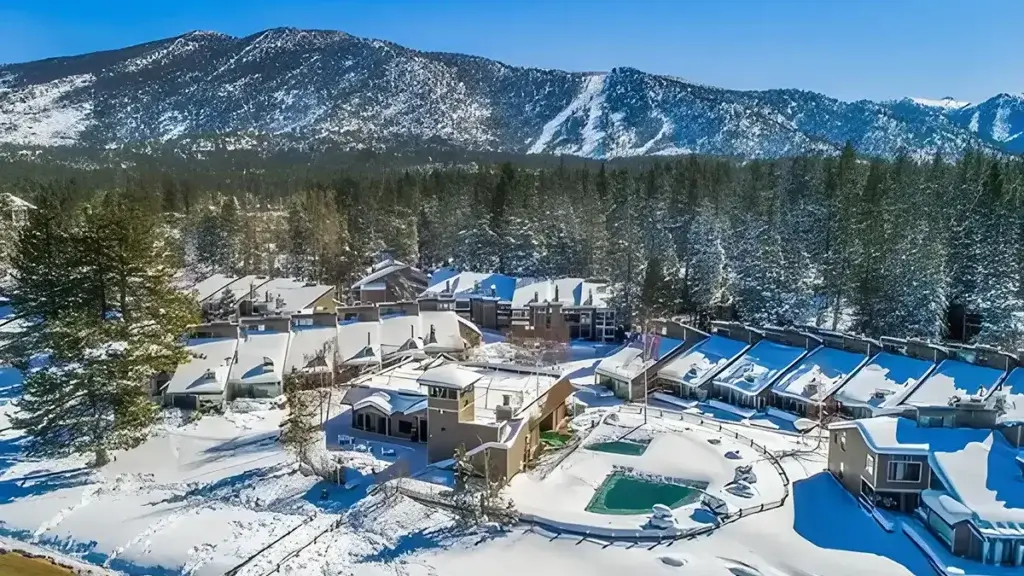 Lakeland Village Lake Tahoe Winter Aerial