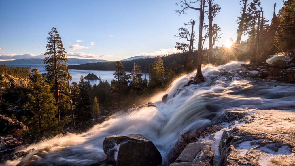 sunrise from eagle falls