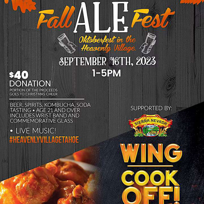 Fall Ale Fest and Chicken Wing Contest Heavenly Village Lake Tahoe