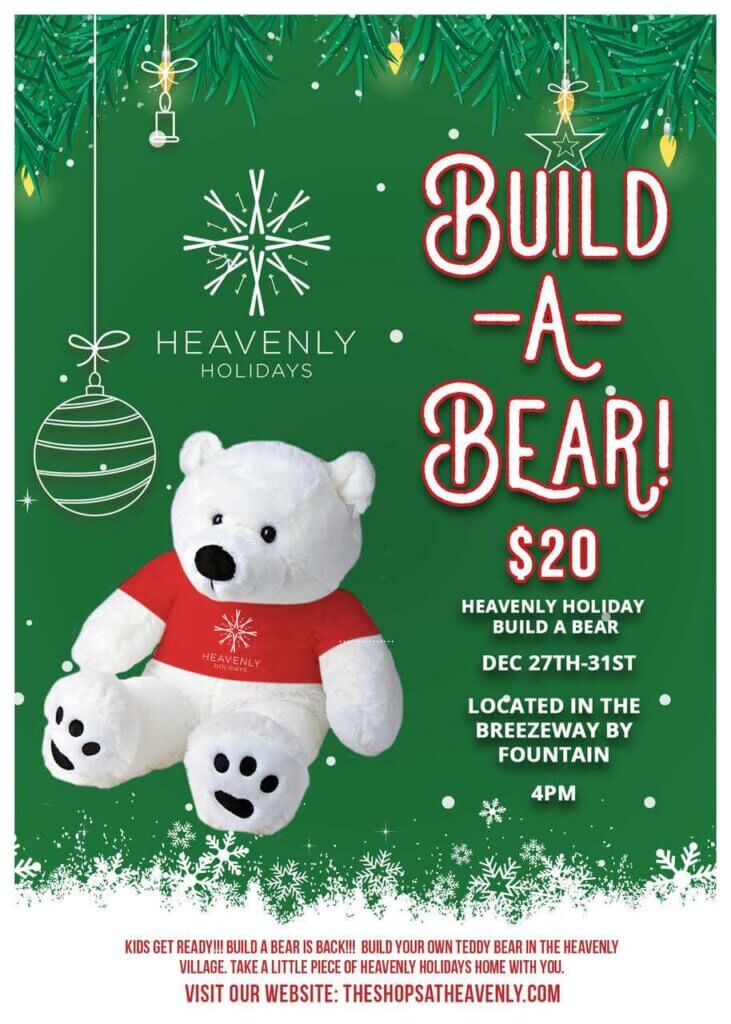 Build a Bear at Heavenly Holidays Lake Tahoe 