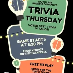 Trivia Night South Lake Brewing Co Tahoe
