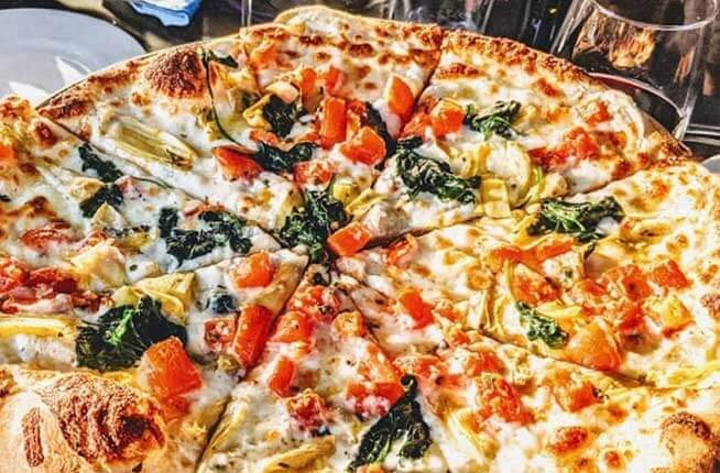 Pizza from Primo's Italian Bistro Lake Tahoe