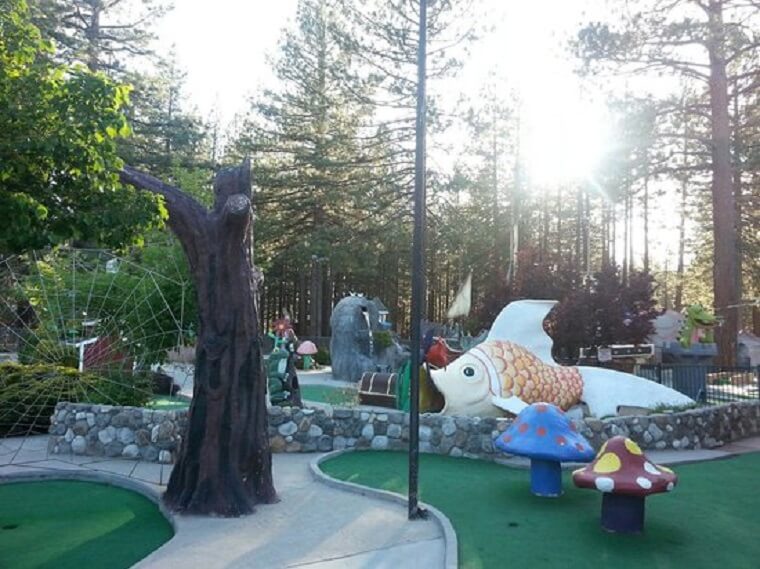 Practice your putting skills with storybook characters - Tahoe Family Adventures