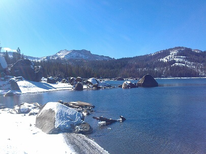 Fishing at Caples Lake