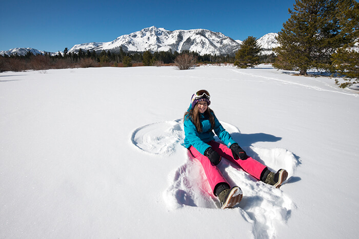 Snow Angel Lake Tahoe