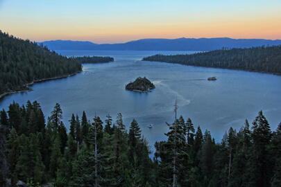 Emerald Bau on the Tour de Tahoe 