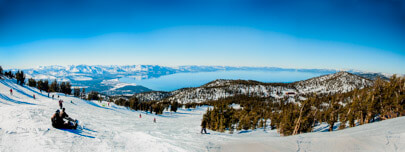 Panorama of Lake Tahoe from Heavenly Mountain Resort 