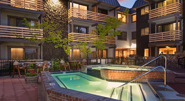 Hotel Azure Hot Tub Night Lake Tahoe