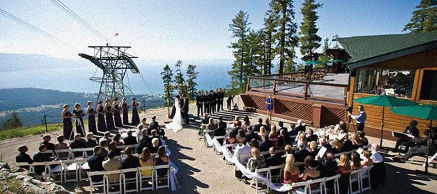 Outdoor Wedding at Heavenly Lakeview Lodge