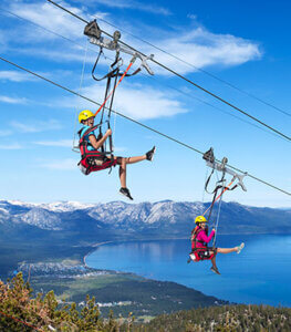 Zip Line Heavenly Mountain Resort Lake Tahoe