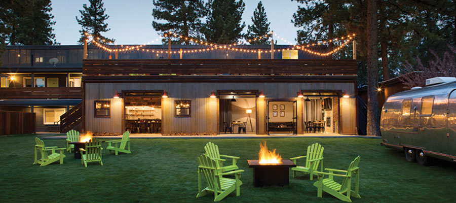 Basecamp Lake Tahoe outdoor space