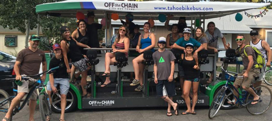 Off the Chain Bike Bus Tours Lake Tahoe