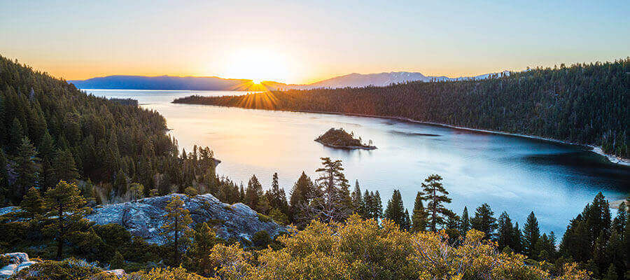 Sunrise at Emerald Bay Lake Tahoe