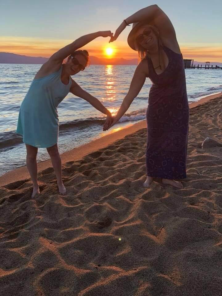 Lake Tahoe Yoga Sunset 