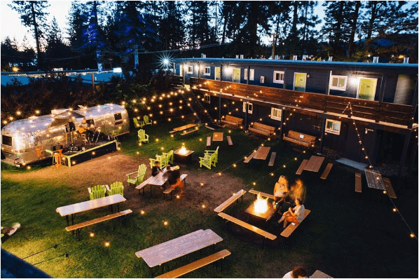 Outpost Beer Garden at Basecamp Tahoe