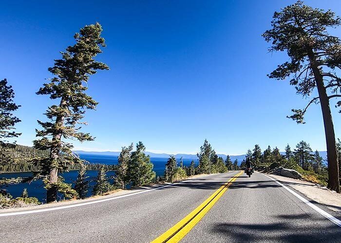 Tahoe on Two Wheels - The Road to Emerald Bay Lake Tahoe