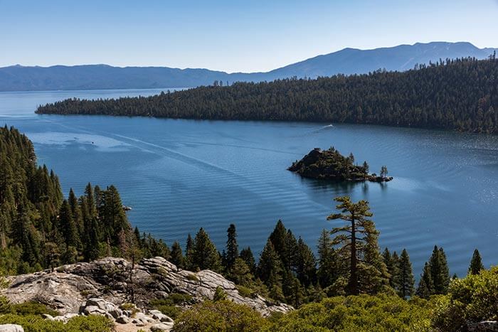 Fannette Island in Emerald Bay Lake Tahoe