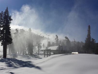 Making snow in Tahoe at Heavenly Mountain Resort