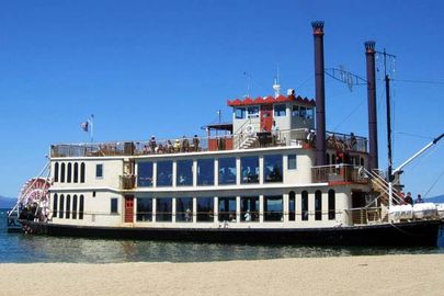 The Tahoe Queen on the Beach 