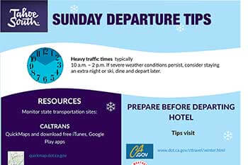 Sunday Departure Tips