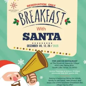 Breakfast with Santa Heavenly Village Lake Tahoe