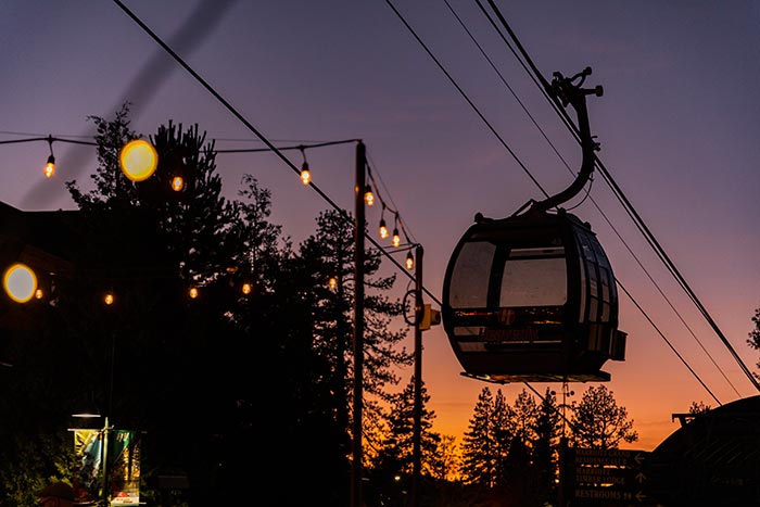 Heavenly Gondola Sunset Lake Tahoe