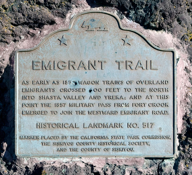 Emigrant Trail Siskiyou County Plaque - Credit: Noehill Travel
