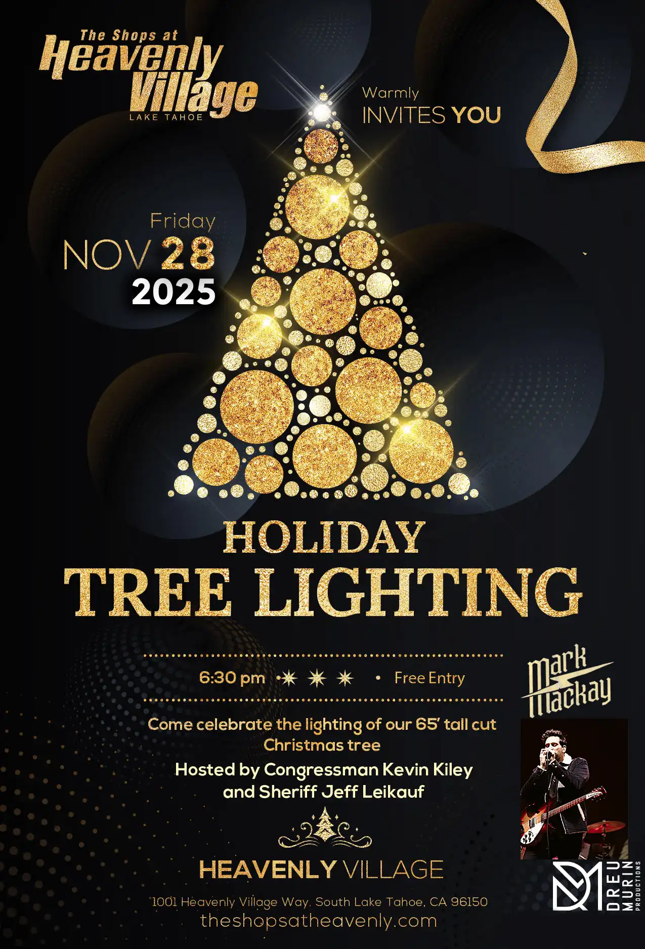 Heavenly Village Holiday Tree Lighting Lake Tahoe