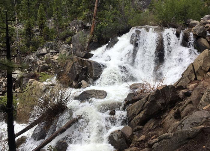 Hot Springs Creek Falls at Grover Hot Springs State Park 