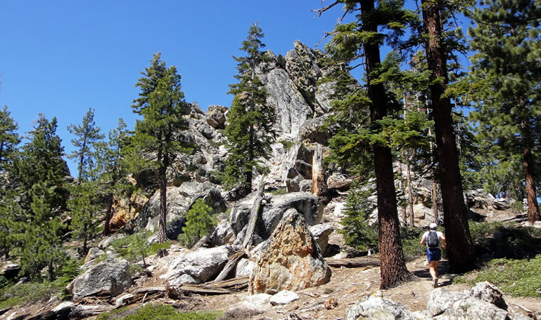 lake tahoe hike castle rock