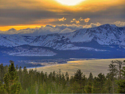 Lake Tahoe Sunset. Photo by Steve Dunleavy.