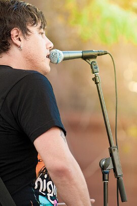 Singer at Music on the Lawn by Valhalla 