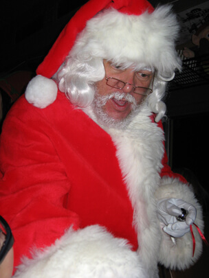 Santa Claus on Polar Express 