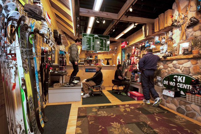 Winter gear and snowboard rentals at Powder House Boot & Demo Ski Store
