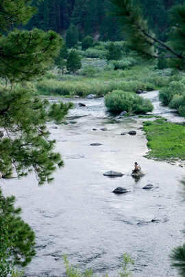 River fishing Lake Tahoe 