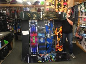 Winter gear and snowboard rentals at Shoreline of Tahoe