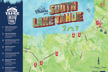 Lake Tahoe Beer Trail Map