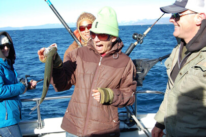 Women Sport Fishing in Tahoe 
