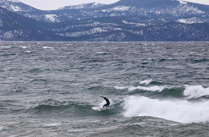 Surfing Lake Tahoe