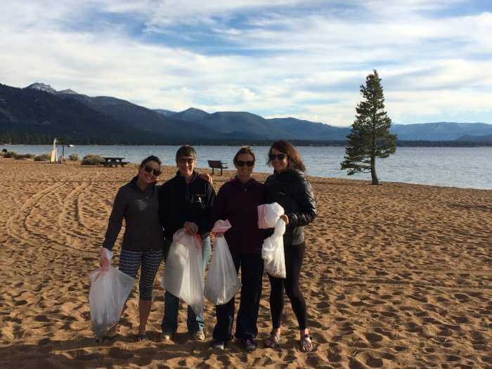 Tahoe Beach Cleanup Mindfullness