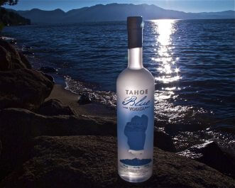 Tahoe Blue Vodka bottle