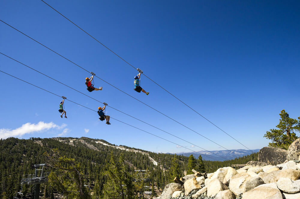 Zip Lining Heavenly Mountain Resort