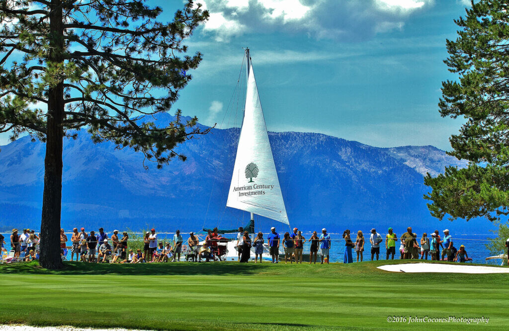 American Century Championships Sailboat at Celebrity Golf Lake Tahoe